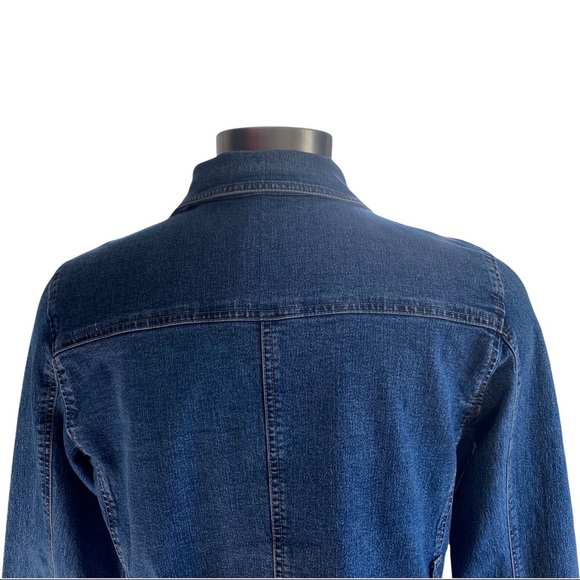 Duck Head Medium Wash Light Fading 4-Pocketed Button Front Jean Jacket Junior XL - Picture 9 of 9